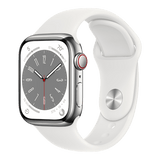 Apple Watch Series 8 (2022) GPS+Cellular - Rostfritt stål/Sport Band - PREMIUM