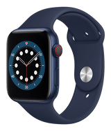 Apple Watch Series 6 4G med blått Sport Band