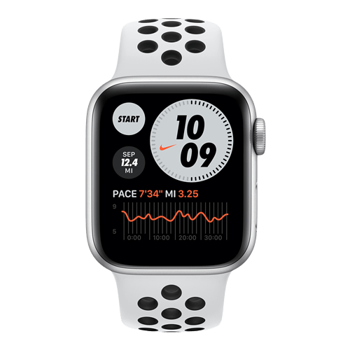 Apple Watch Nike Series 6 4G med Sport Band vit