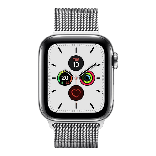 Apple Watch Series 5 4G i Rostfritt stål med Milanese Loop