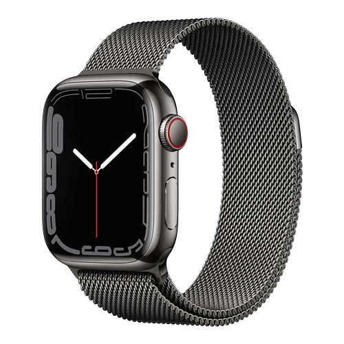 Apple Watch Series 7 4G i Rostfritt Stål med Milanese Loop