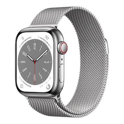 Apple Watch Series 8 4G Rostfritt stål / Milanese Loop