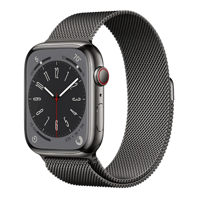 Apple Watch Series 8 4G Rostfritt stål / Milanese Loop