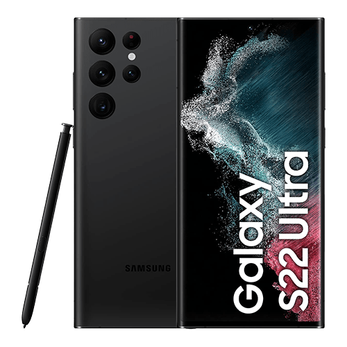svart Samsung Galaxy S22 Ultra 5G
