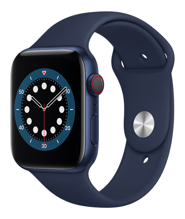 Apple Watch Series 6 4G med blått Sport Band