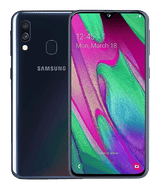 svart Samsung Galaxy A40
