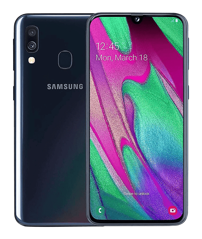 svart Samsung Galaxy A40
