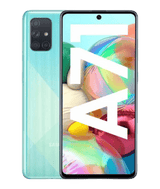 blå Samsung Galaxy A71