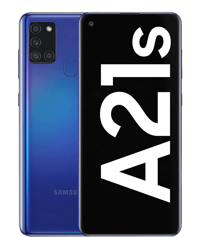 Samsung Galaxy A21s blå