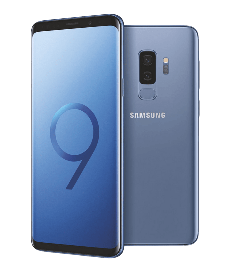 blå Samsung Galaxy S9 Plus