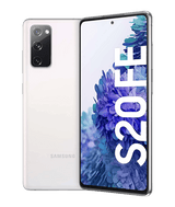 white Samsung Galaxy S20 FE
