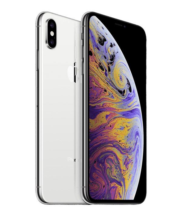 silver iPhone XS
